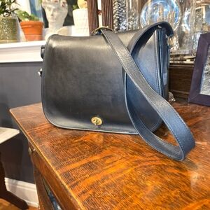 Black Leather Crossbody Bag